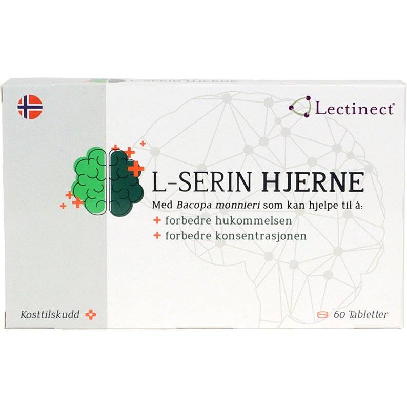 L-Serin Hjerne - 60 tabletter - quantity-1